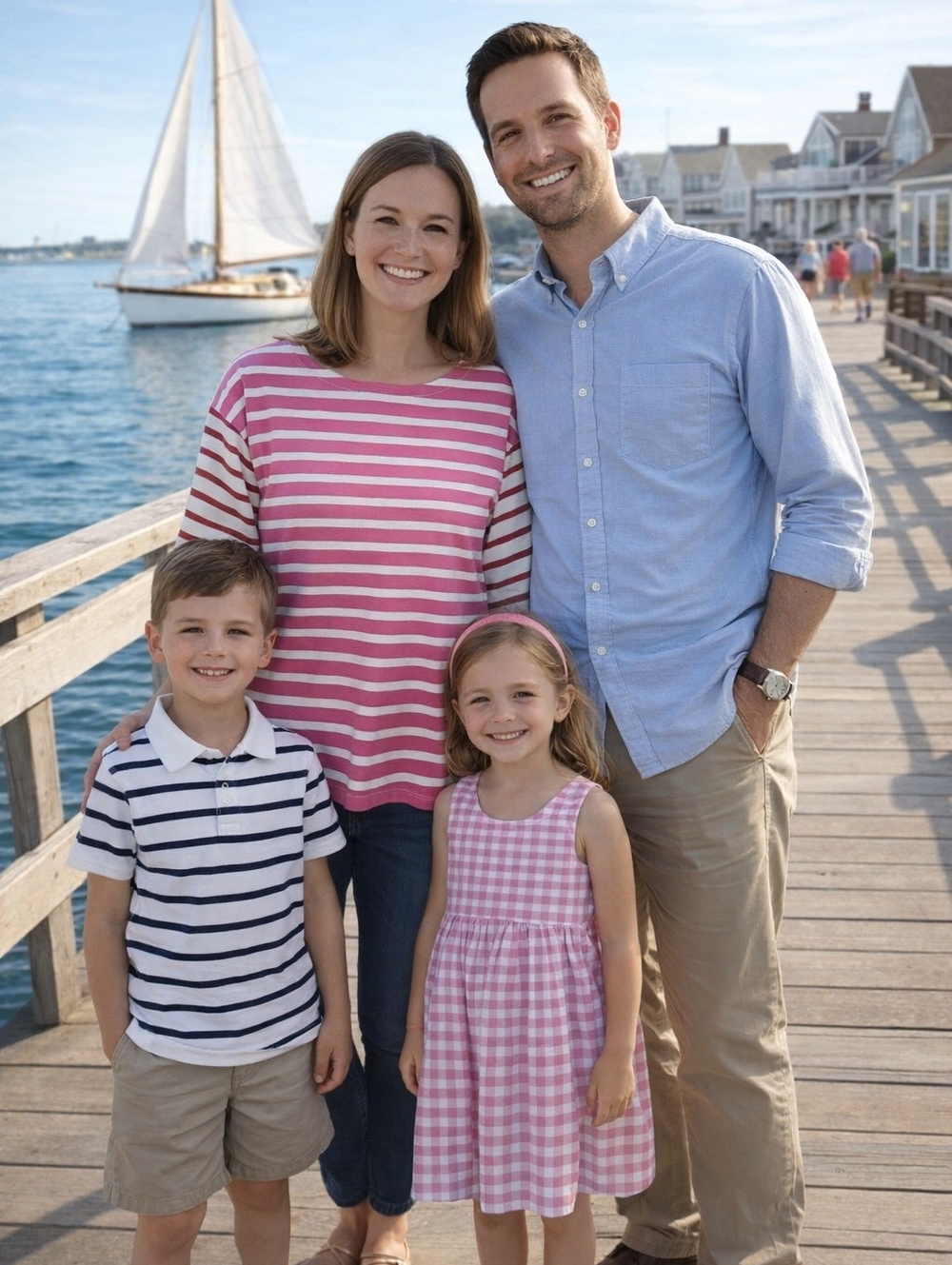 J.Crew Pink Red White Stripe Boxy Boatneck Top XS Relaxed Preppy Coastal